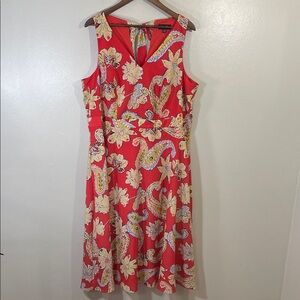 NWOT Tahari ASL Floral Midi Dress